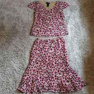 Blouse and Skirt Set